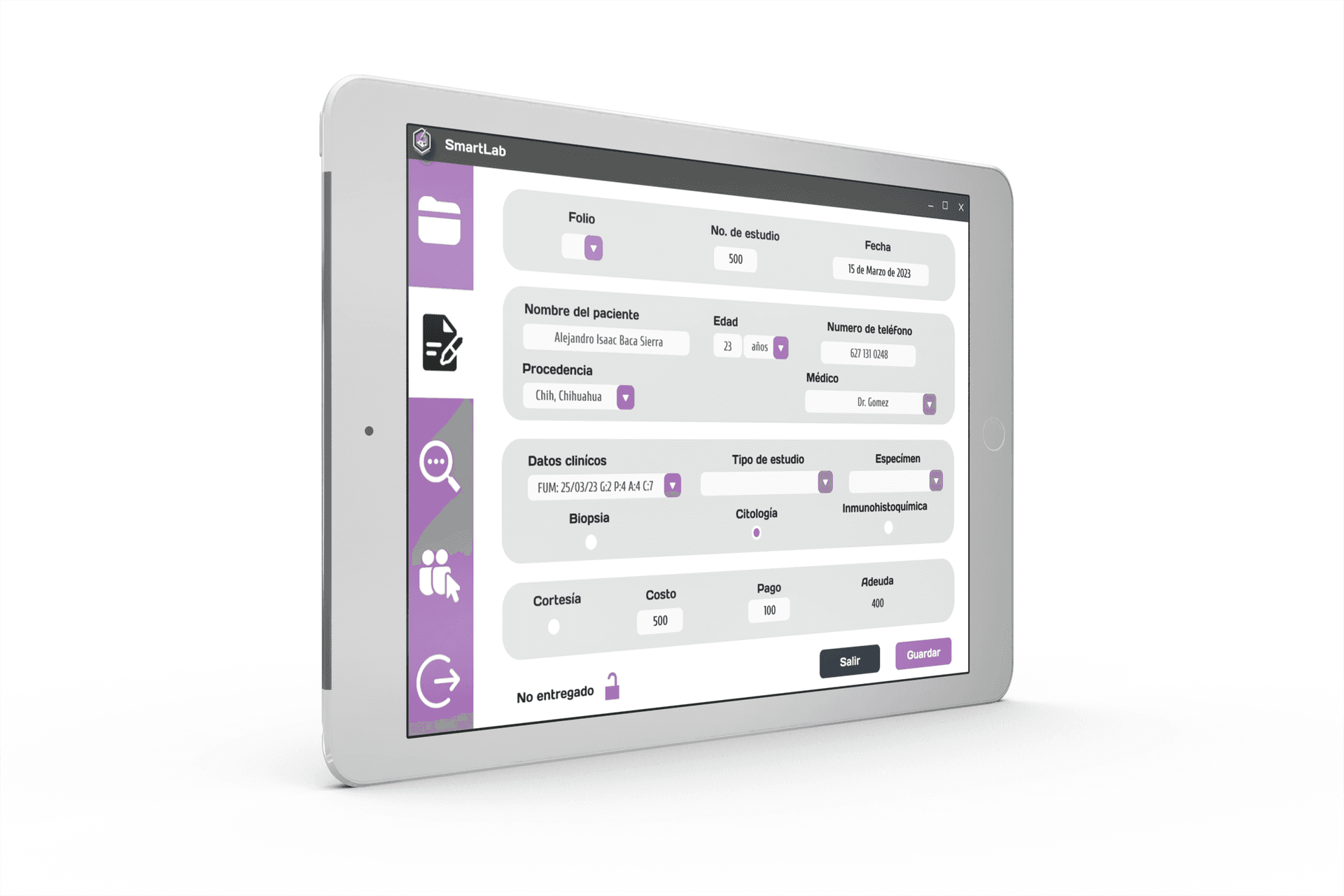 SmartLab — Gestión para laboratorio de patología